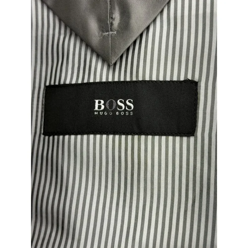 BOSS Hugo Boss Hartlay2 Blazer 38R Slim Fit Marzotto Wool Stretch Gray